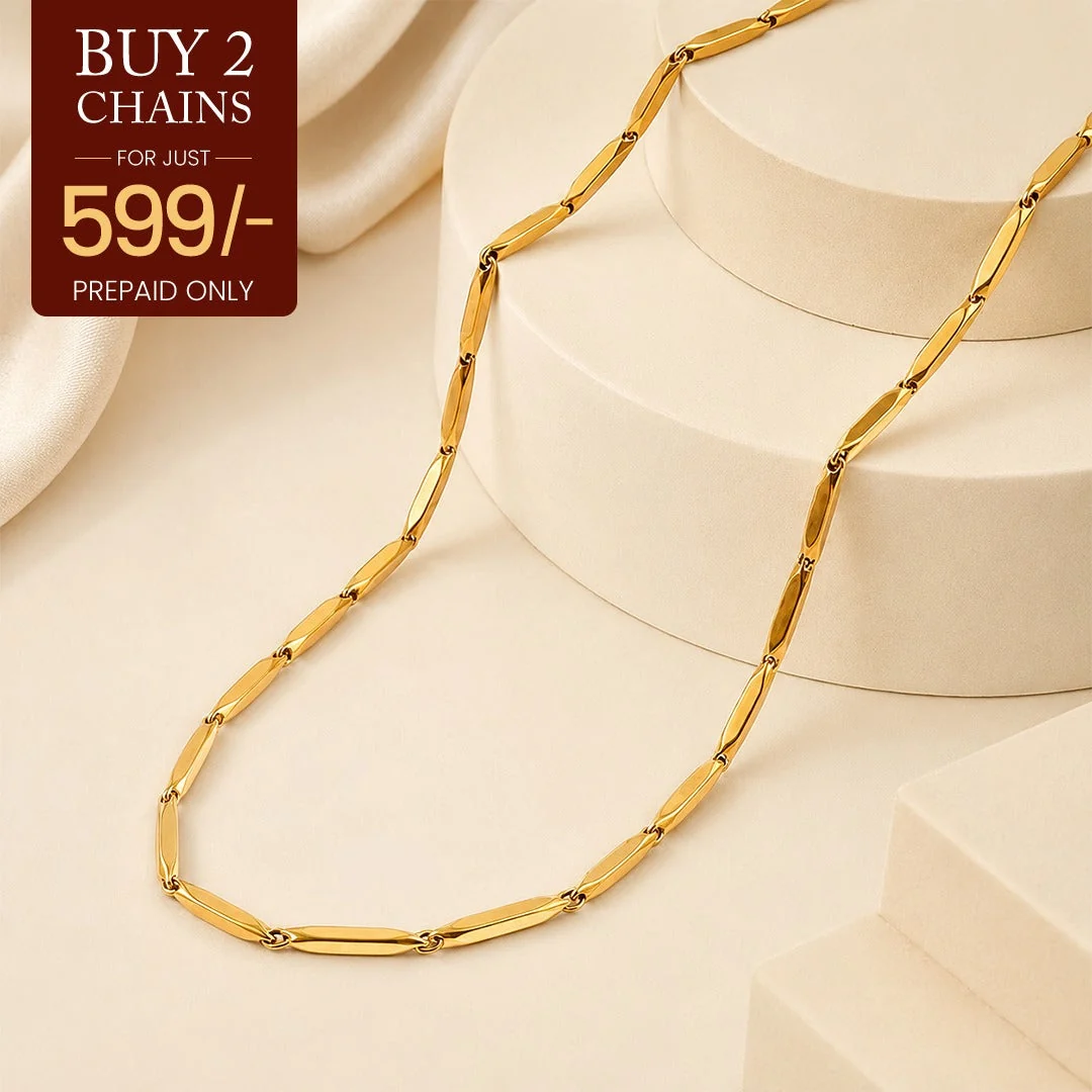 Golden Rice Chain - 24K Gold-Toned - Image 13