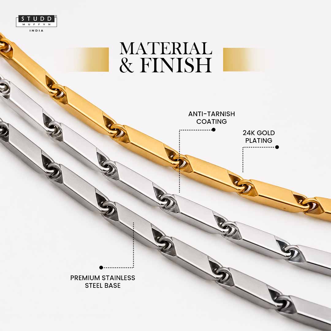 Golden Rice Chain - 24K Gold-Toned - Image 3