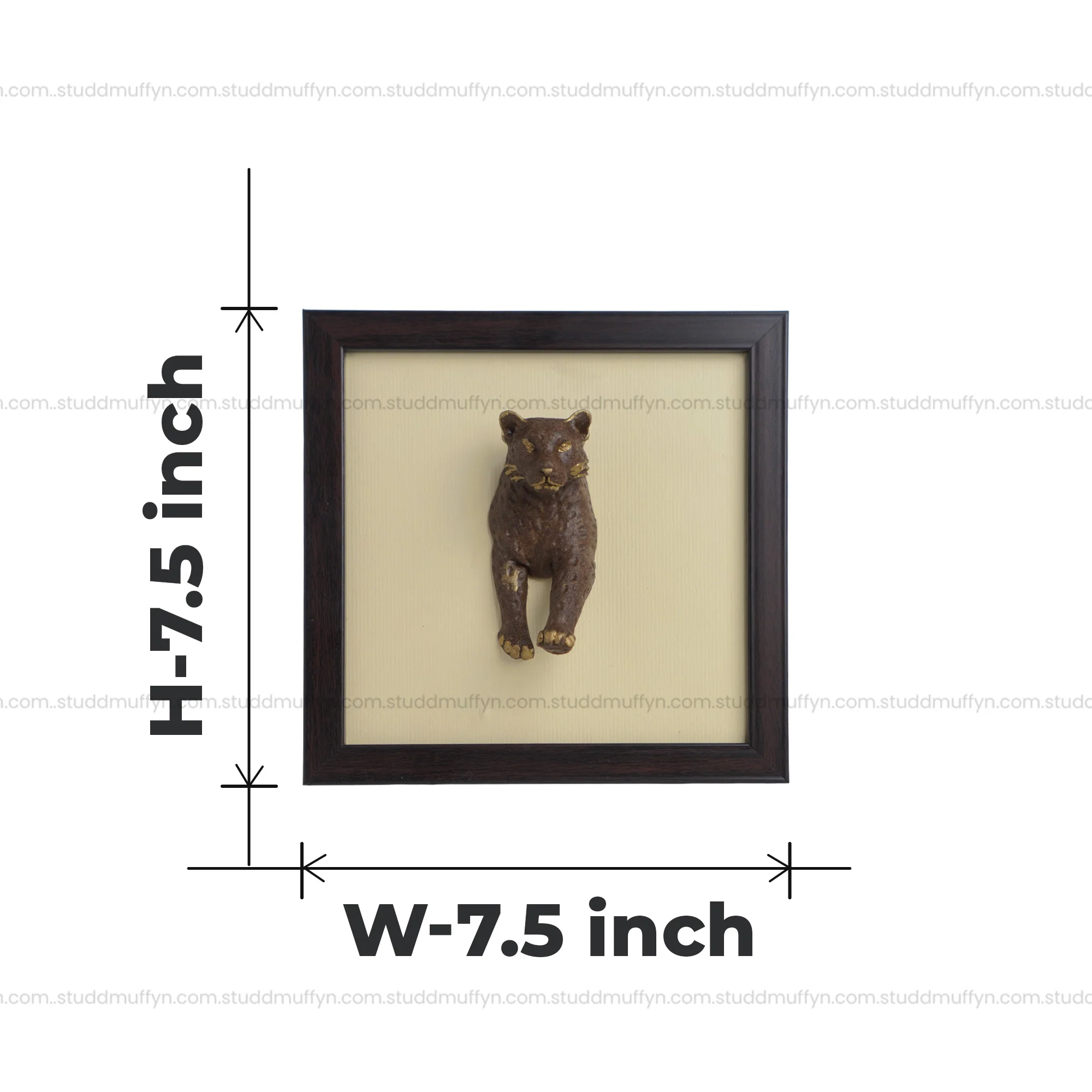 3D Tiger Eye Leopard Wall Art [Complimentary Wooden Frame] - Image 7