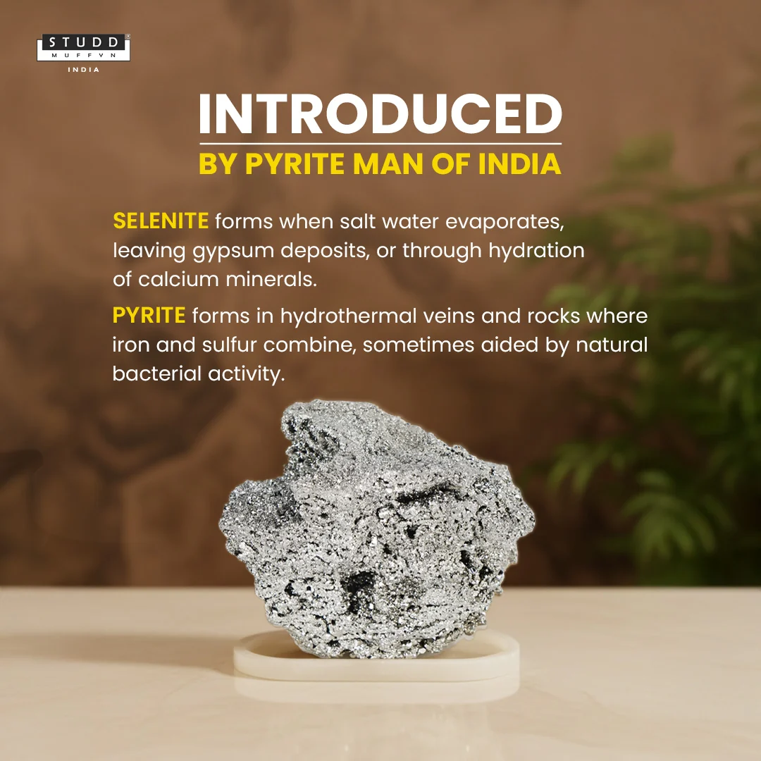 7 Kg Raw Pyrite Geode Stone With Selenite Recharging Plate - Image 3