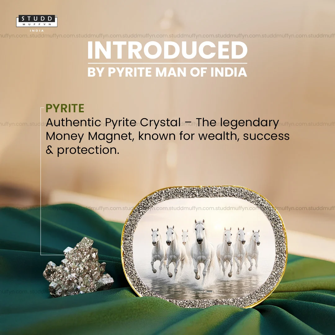 7 White Horses Pyrite Plate [Capsule Frame] - Image 3