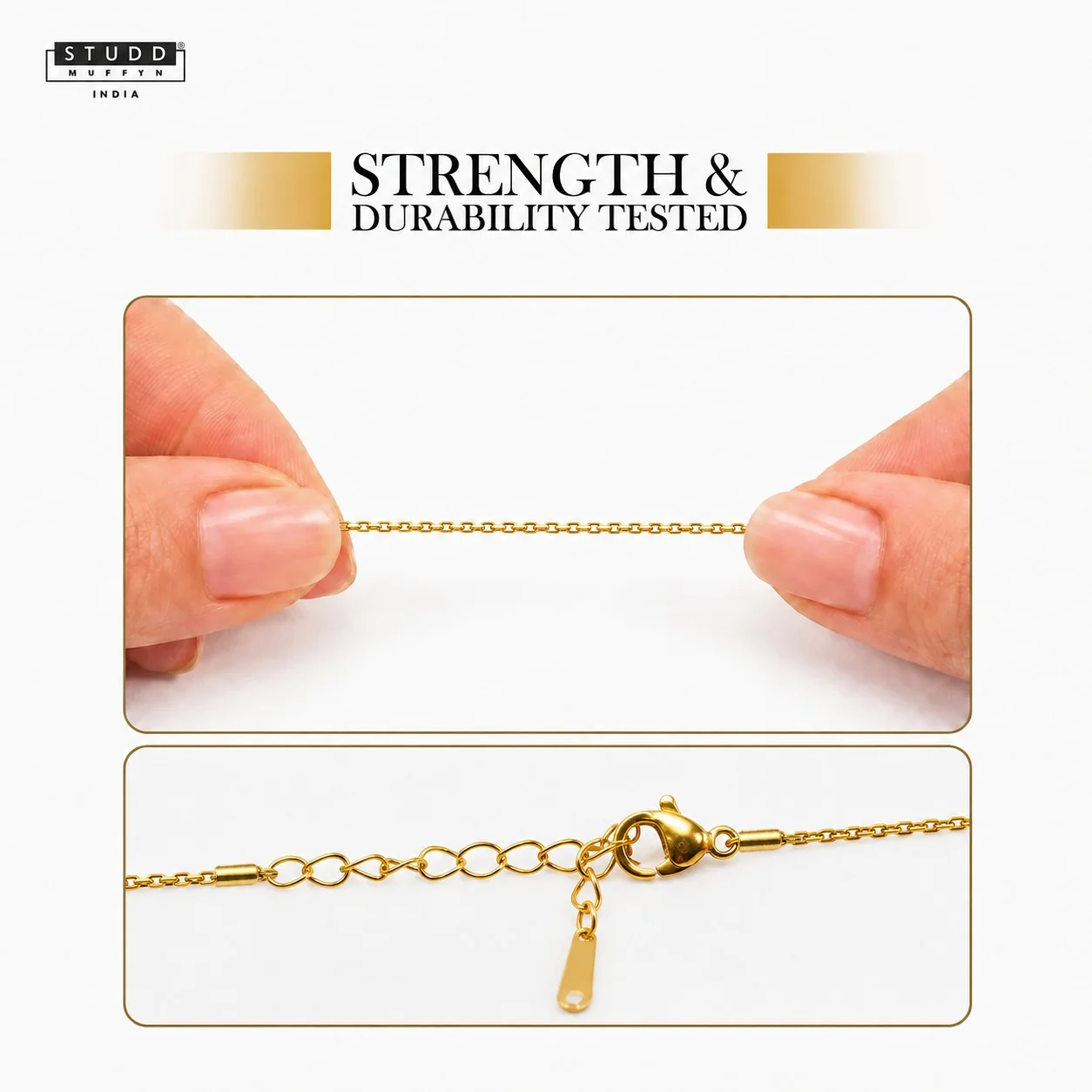 SOLITAIRE PENDANT-24K GOLD PLATED - Image 4