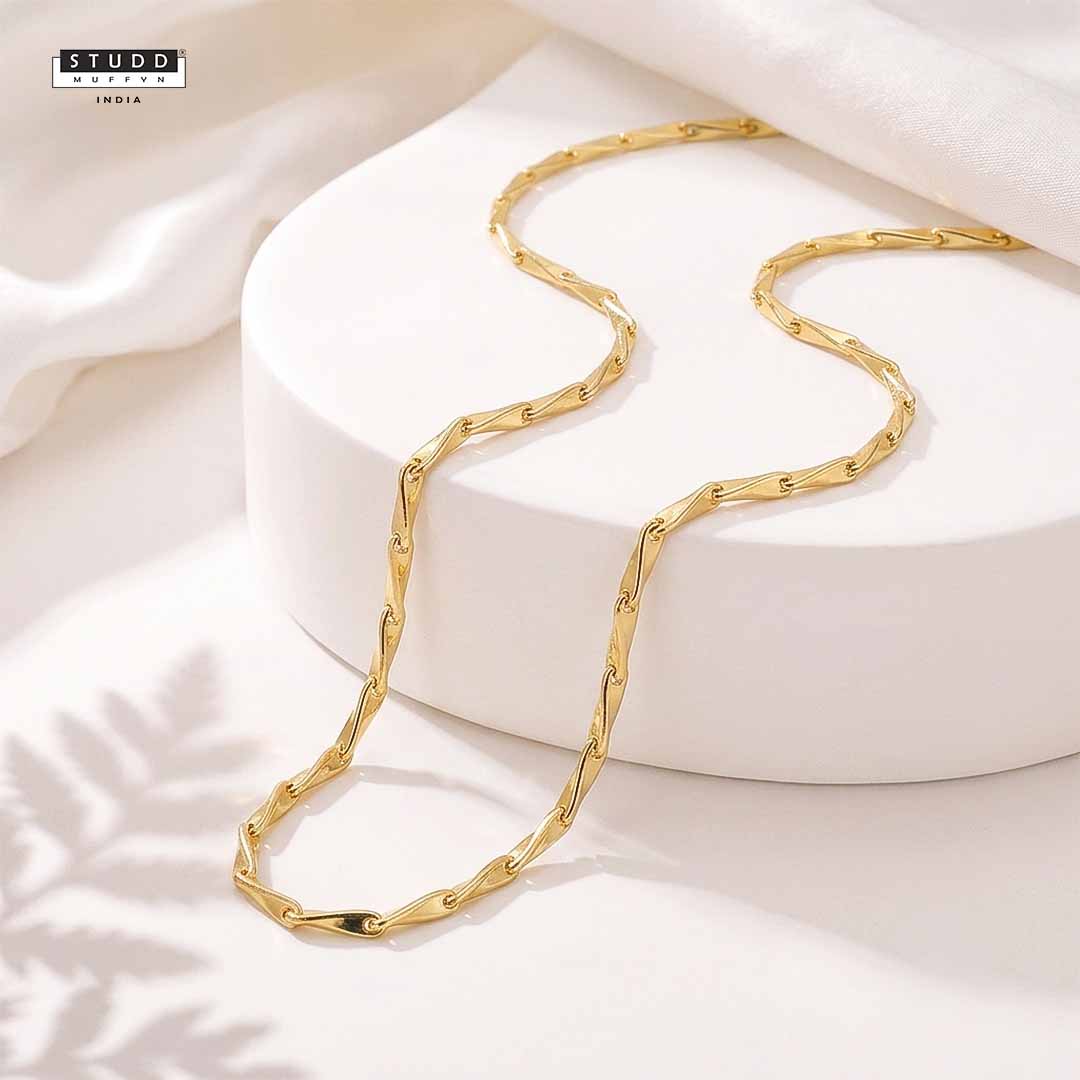 Golden Rice Chain - 24K Gold-Toned [ Pack of 2 ] - Image 12