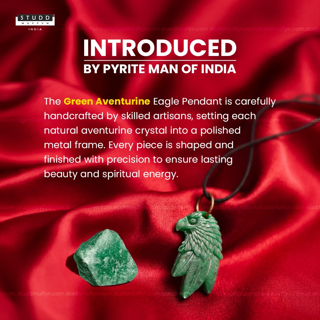 Green Aventurine Eagle Pendant - Image 3