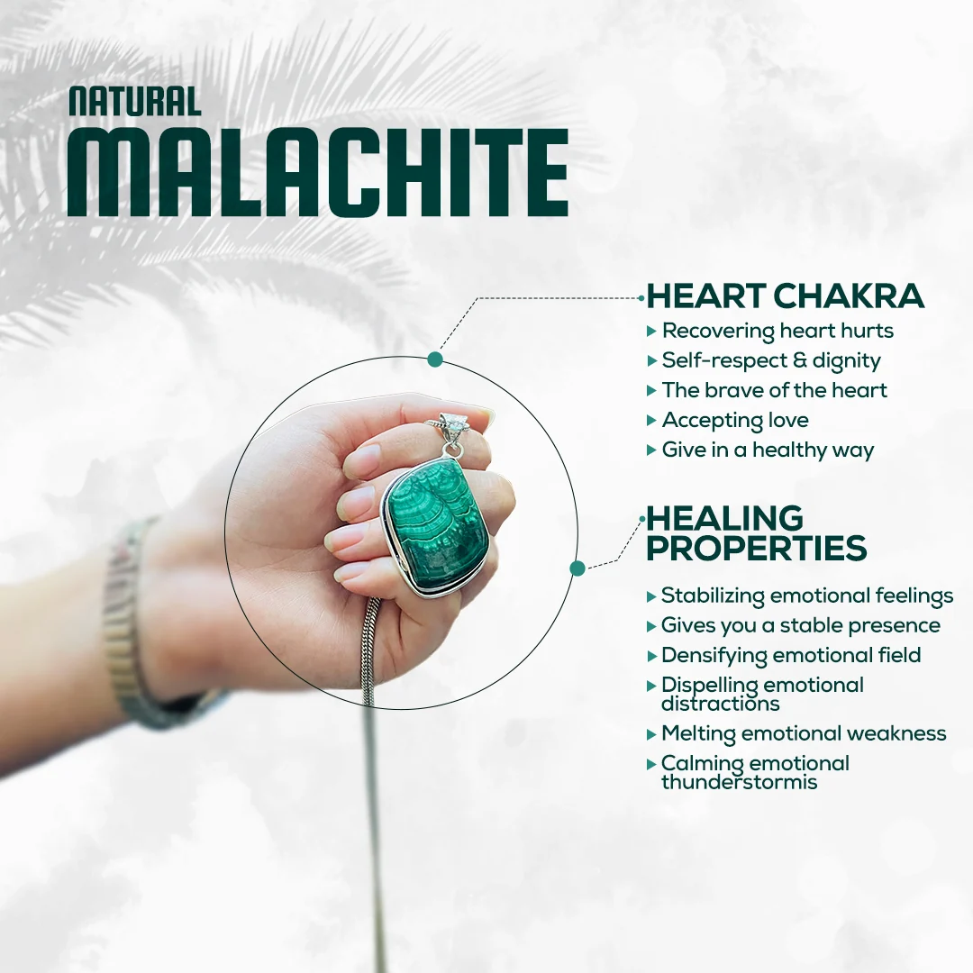Green Malachite Pendant - Image 7
