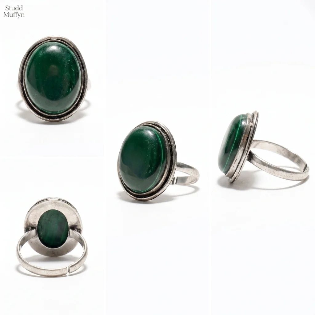Green Malachite Ring - Image 4