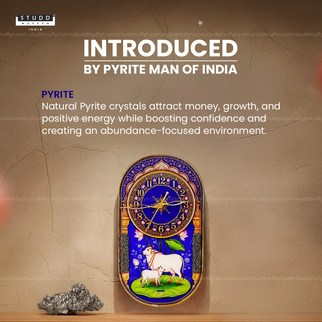 Kamdhenu Pyrite Clock - Image 3