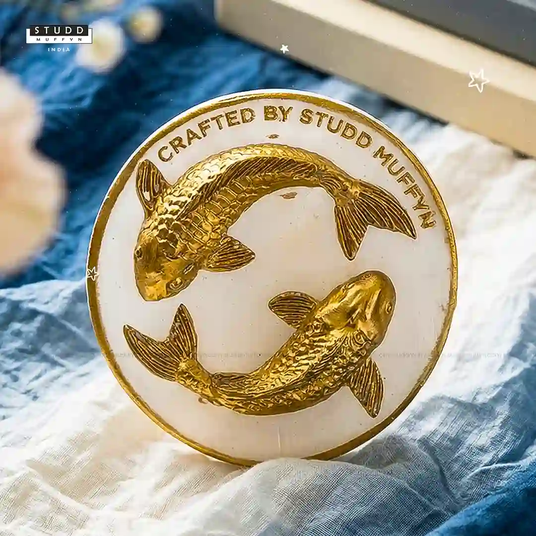 Koi Fish Karma Chakra Selenite Coaster