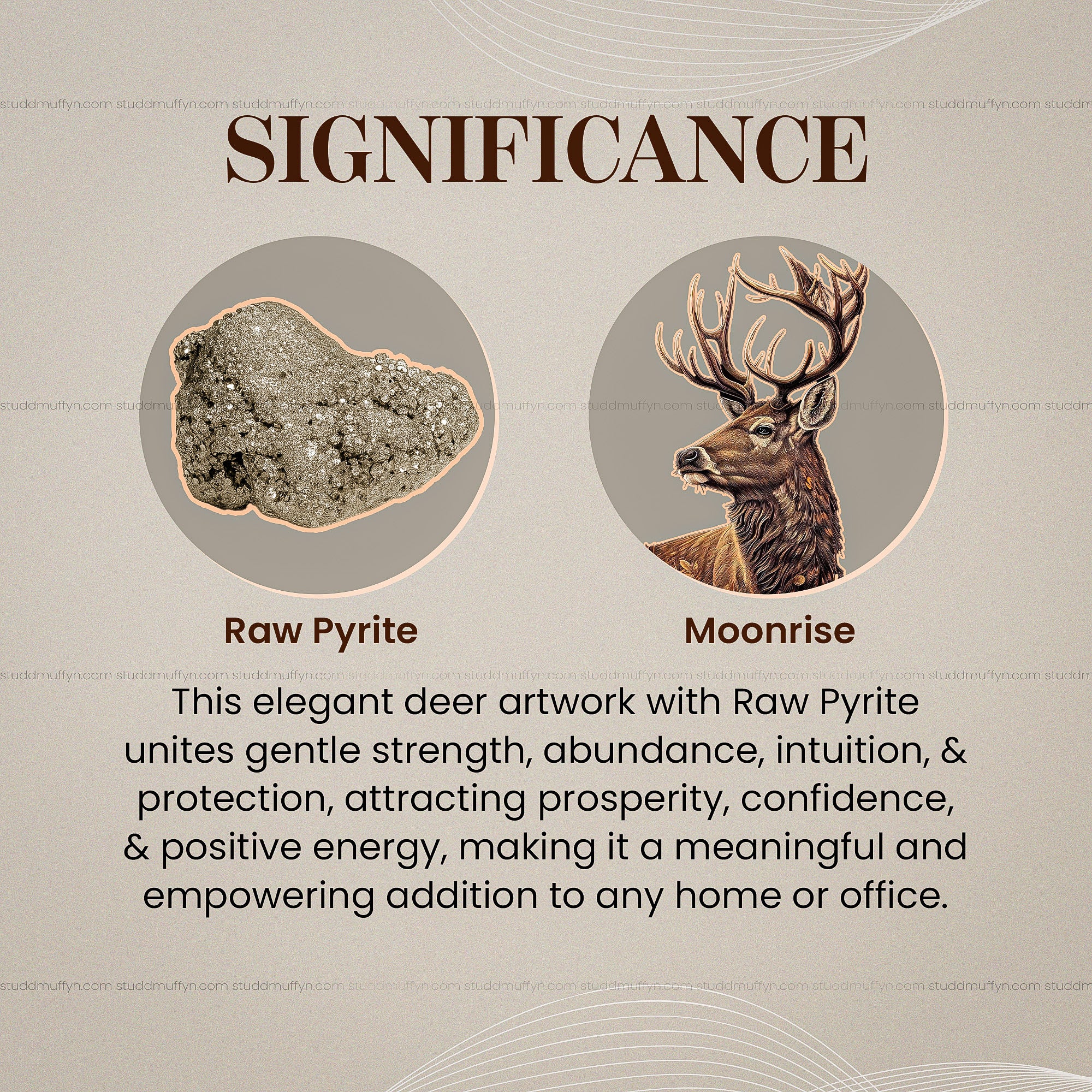 Majestic Pyrite Deer By Studd Muffyn - Image 4