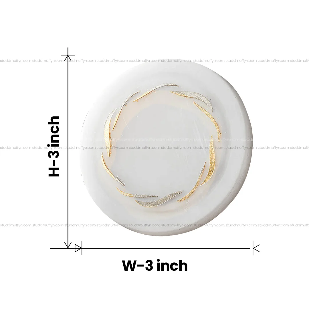 Selenite Coaster with Gold Waves - Image 5