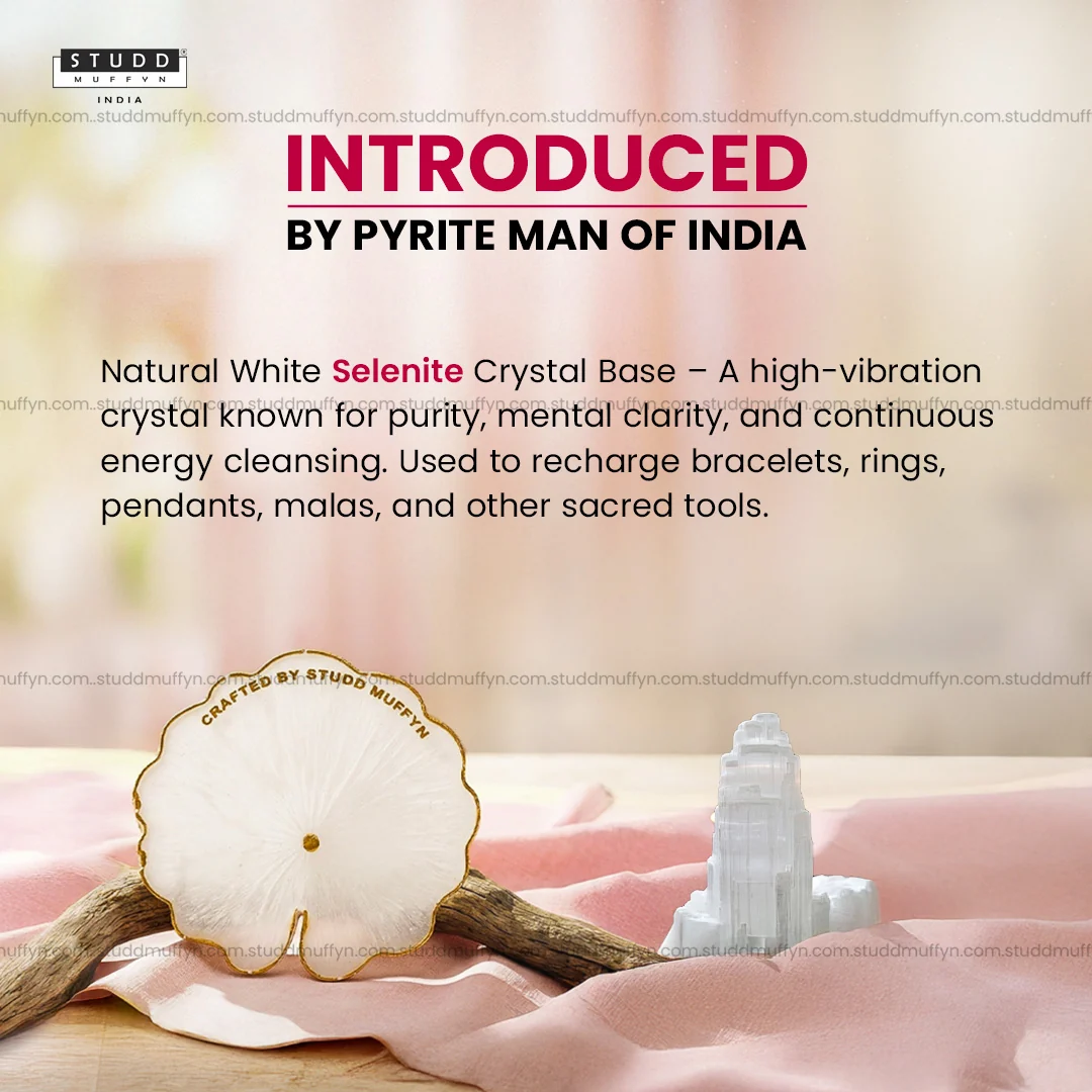 Pure Lotus Leaf Harmony Selenite Coaster - Image 2