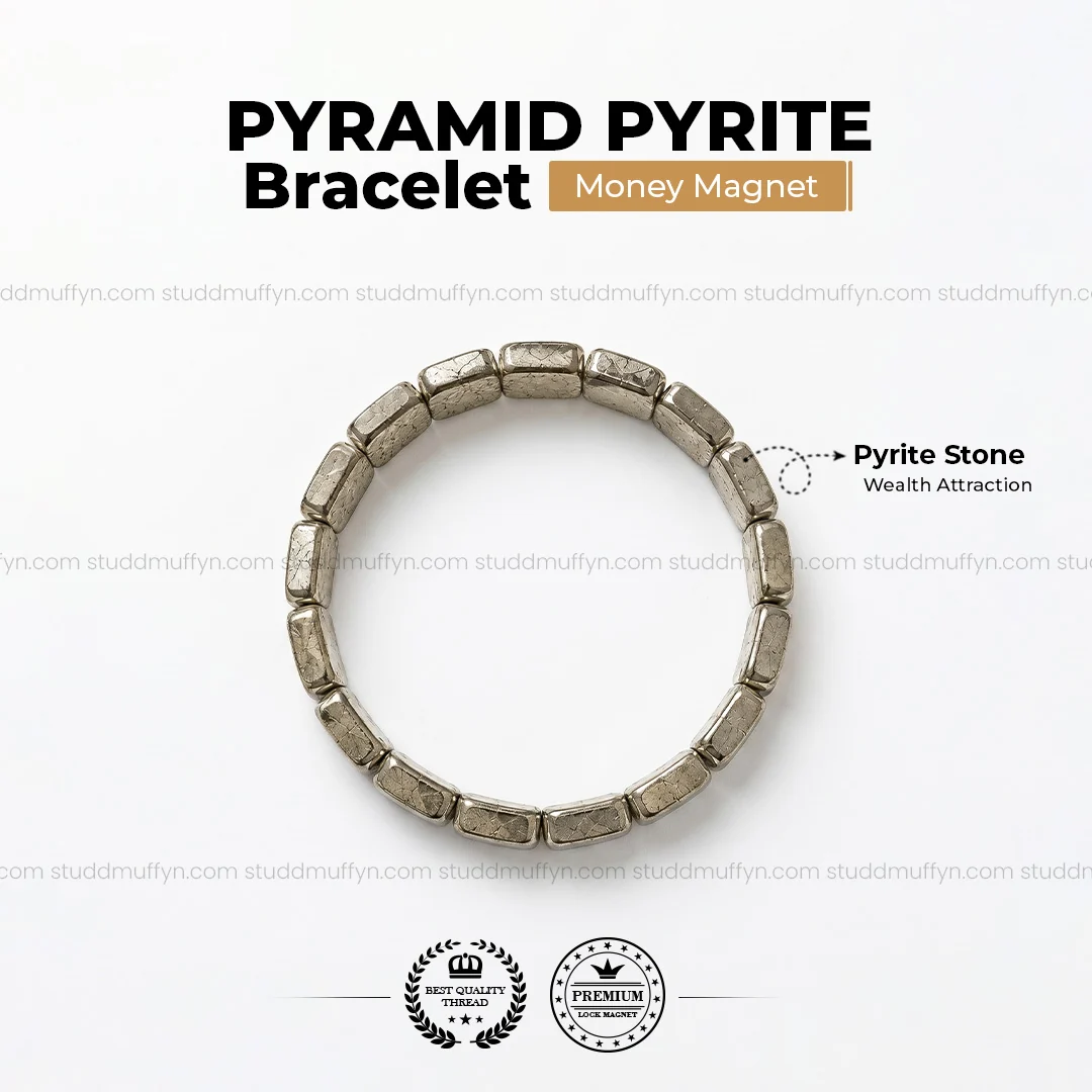 Pyramid pyrite bracelet - Image 4