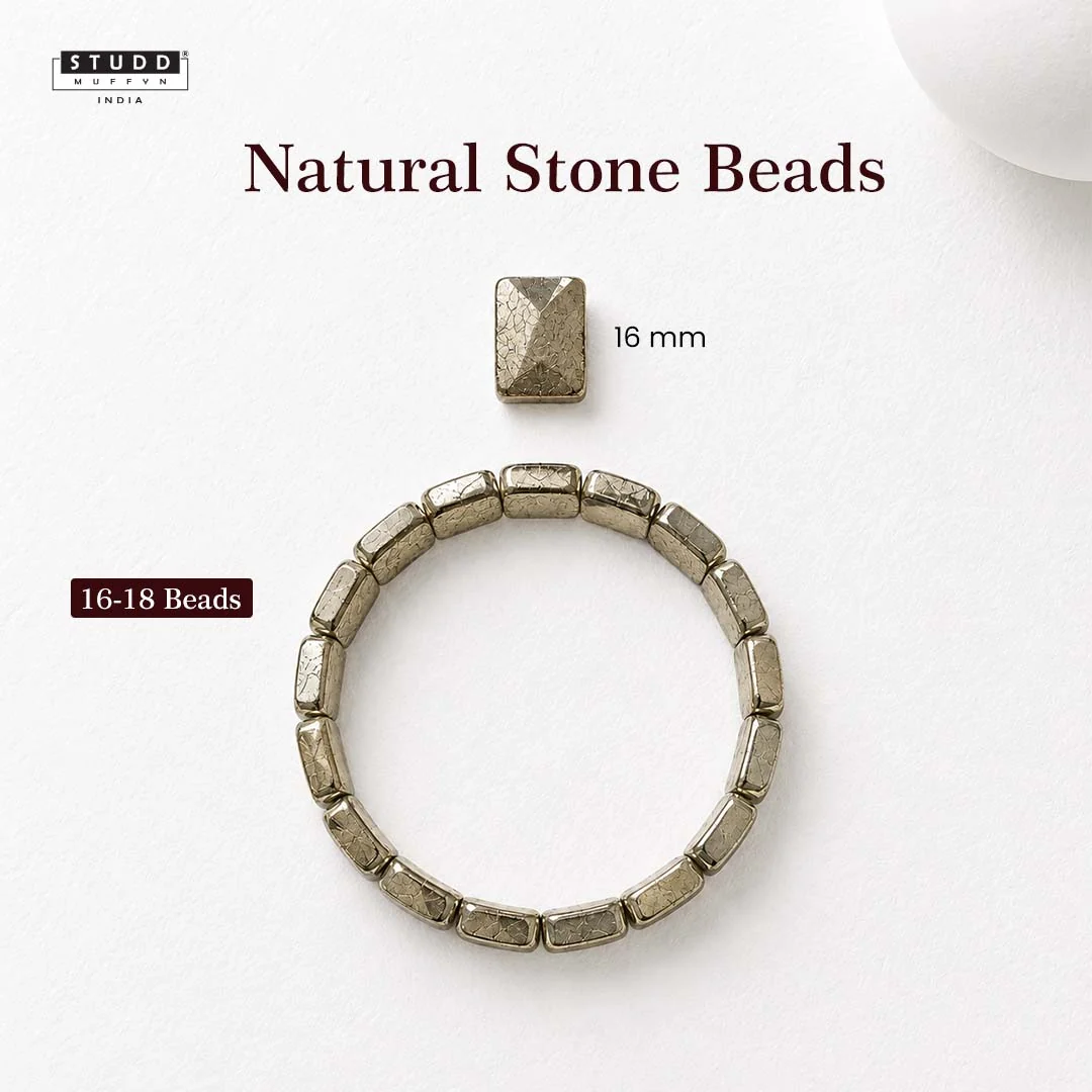Pyramid pyrite bracelet - Image 5