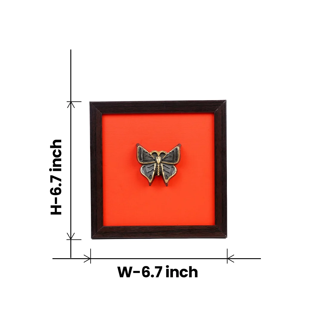 Pyrite 3D Butterfly Wall Art [Complementary Wooden Frame] - Image 7