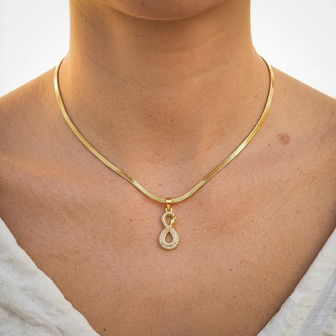 Revival Venom Loop Pendant - 24K Gold Plated - Image 11