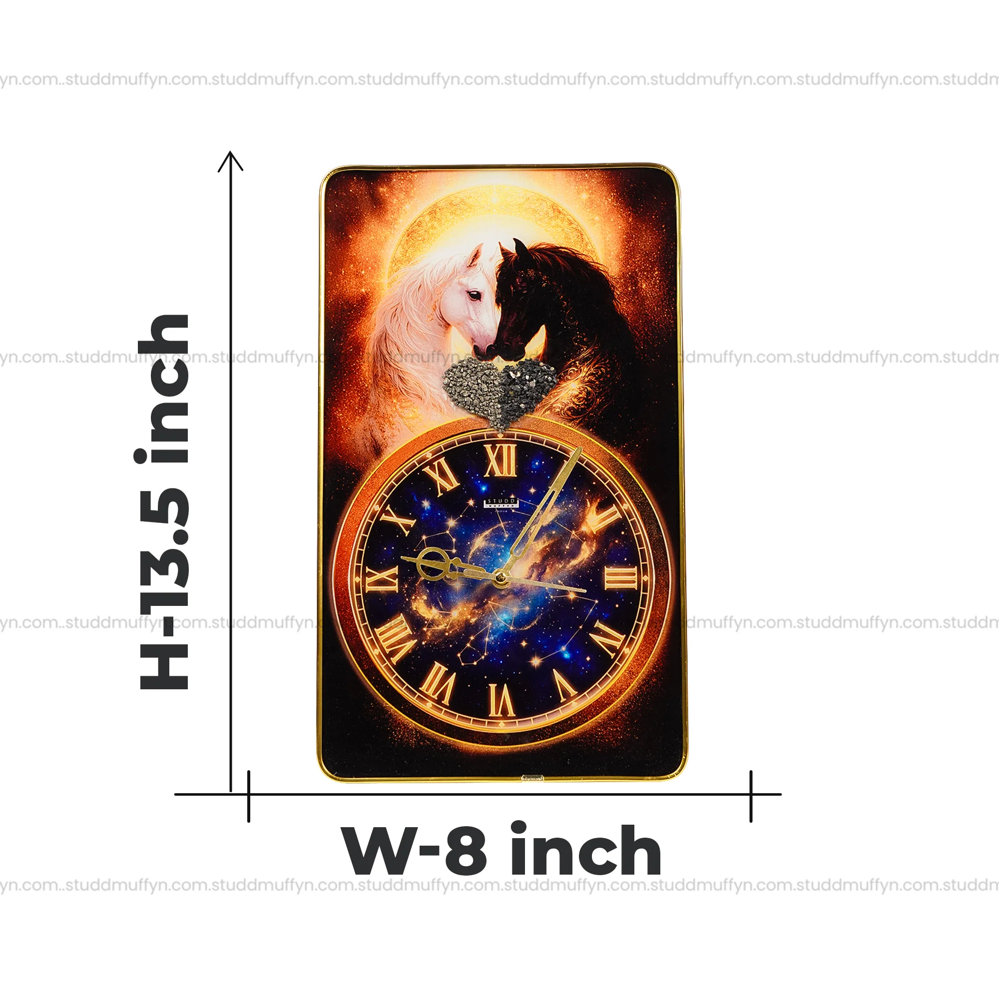 Riche Rich Stallion Heart Clock - Image 6