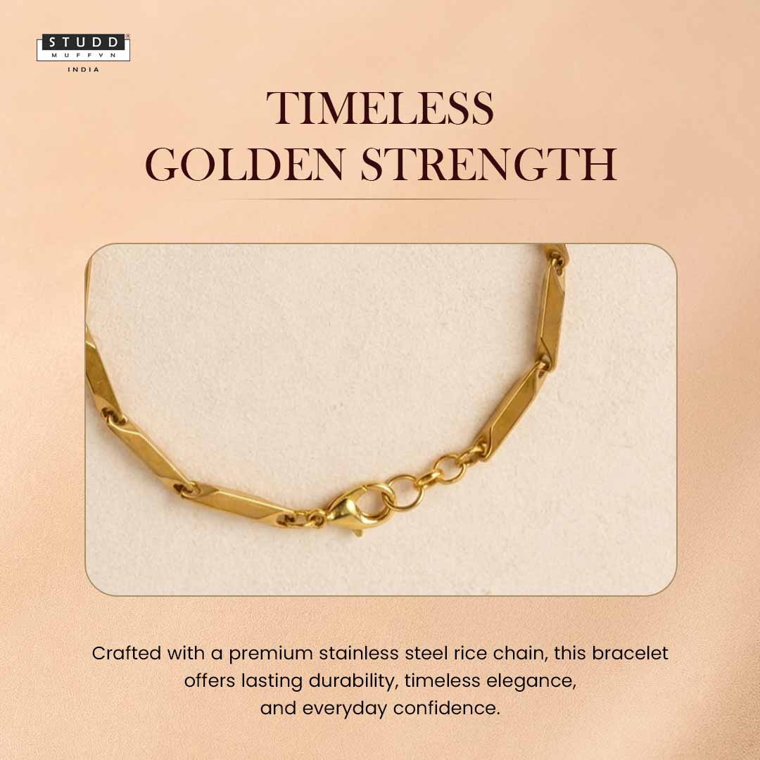 Richie Rich Rice 24K Gold-Toned Chain Bracelet - Image 3