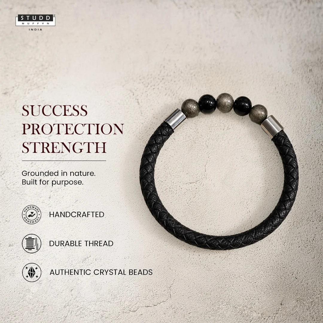 Richie Rich Stretchable Leather Bracelet - Image 5
