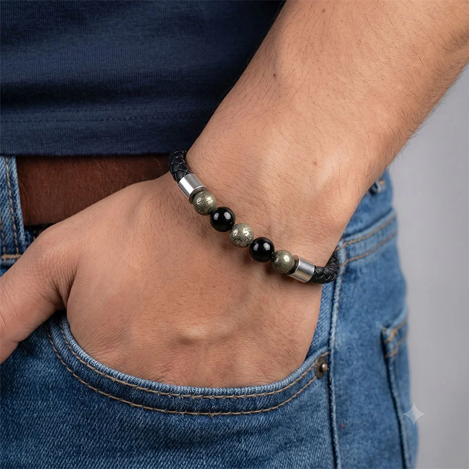 Richie Rich Stretchable Leather Bracelet - Image 8
