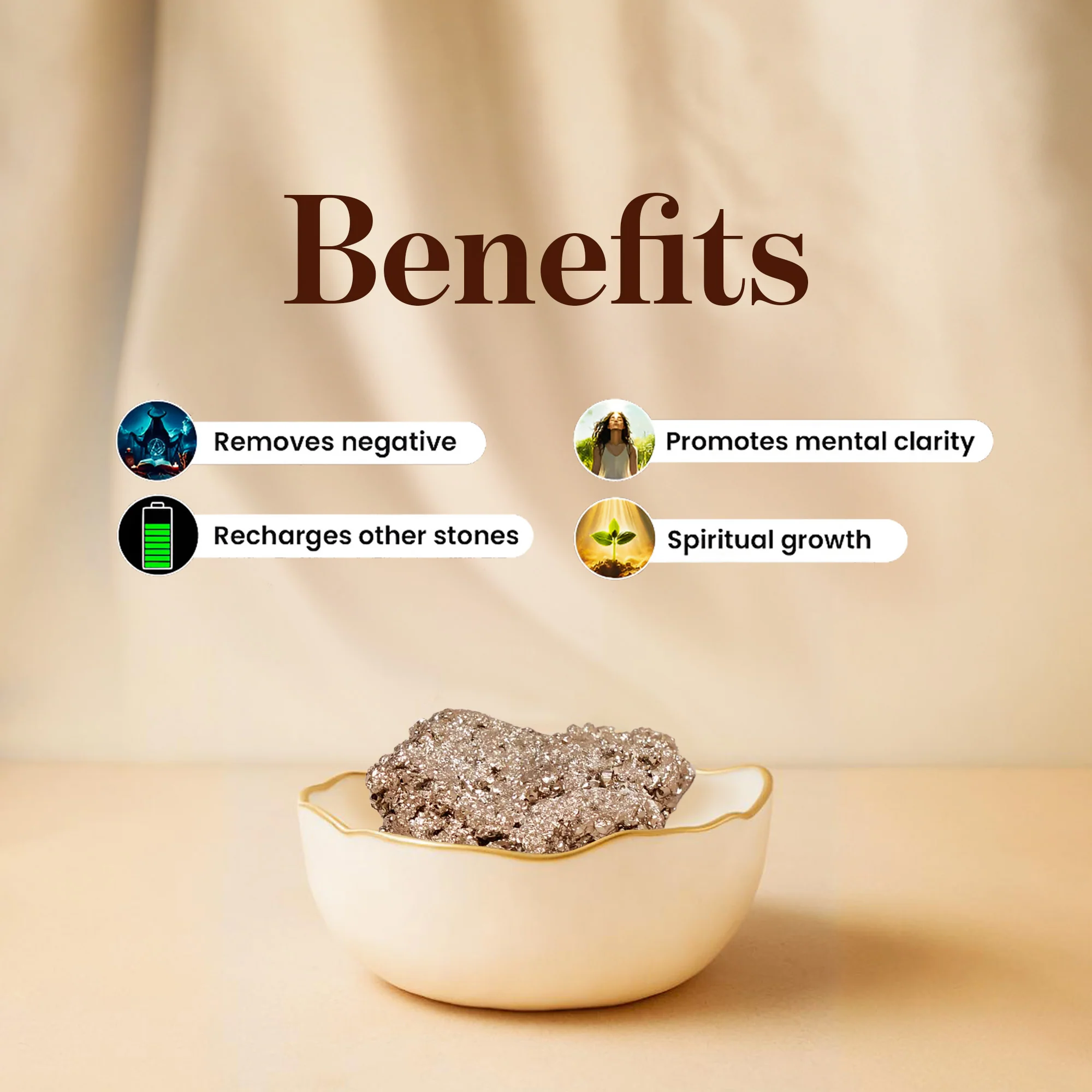 Money Bowl with Geode - Image 2