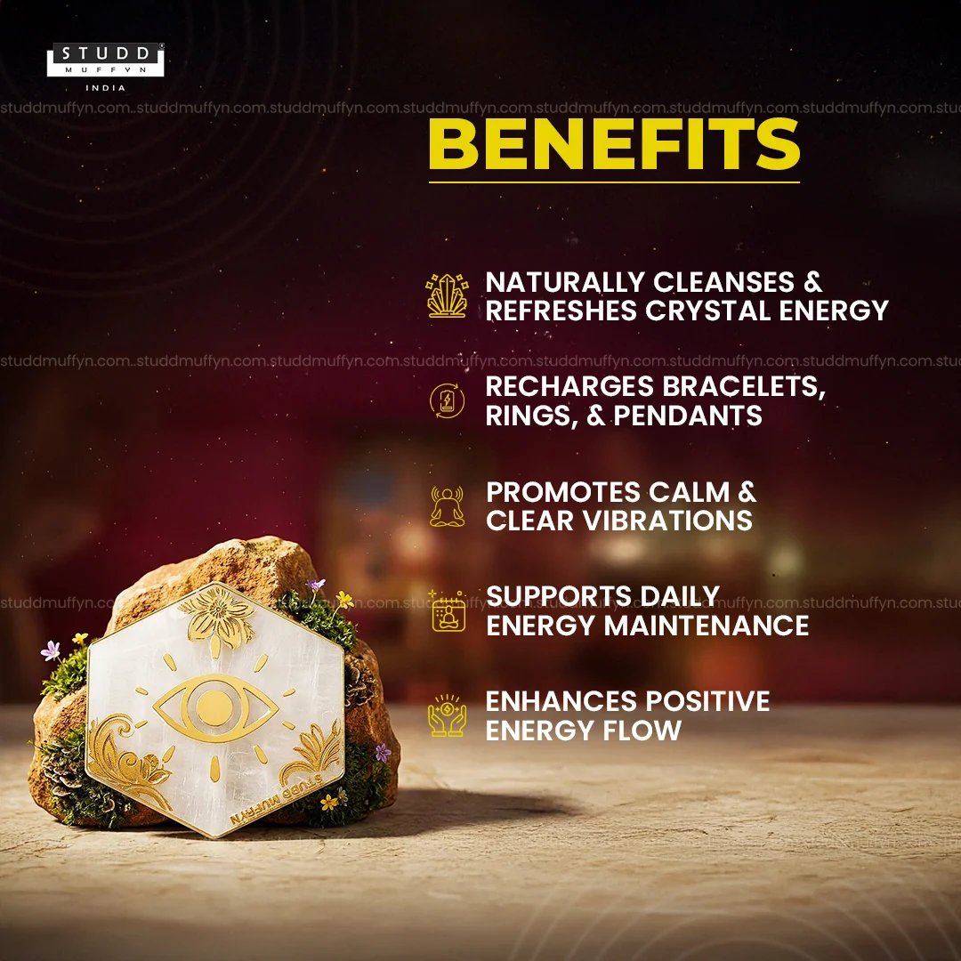 Selenite Nazar Kavach Coaster - Image 4