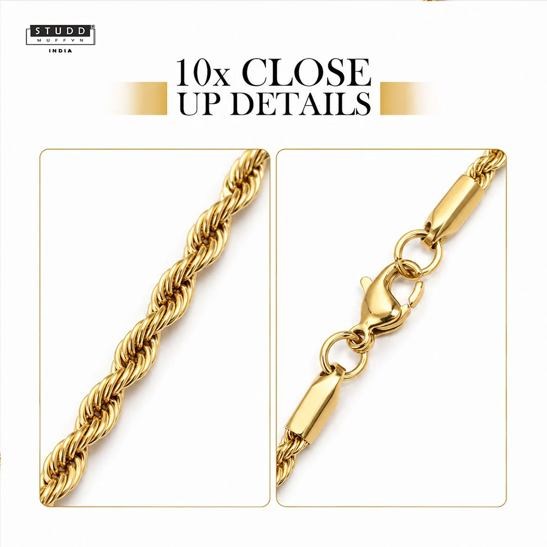 Signature Gold-Toned Rope Chain (2mm) - Image 3