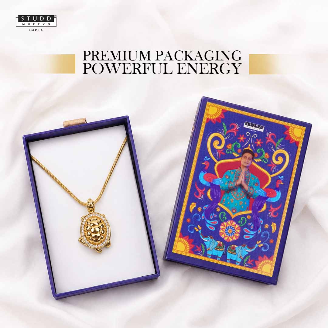 Turtle of Abundance Pendant - 24K Gold Plated - Image 8