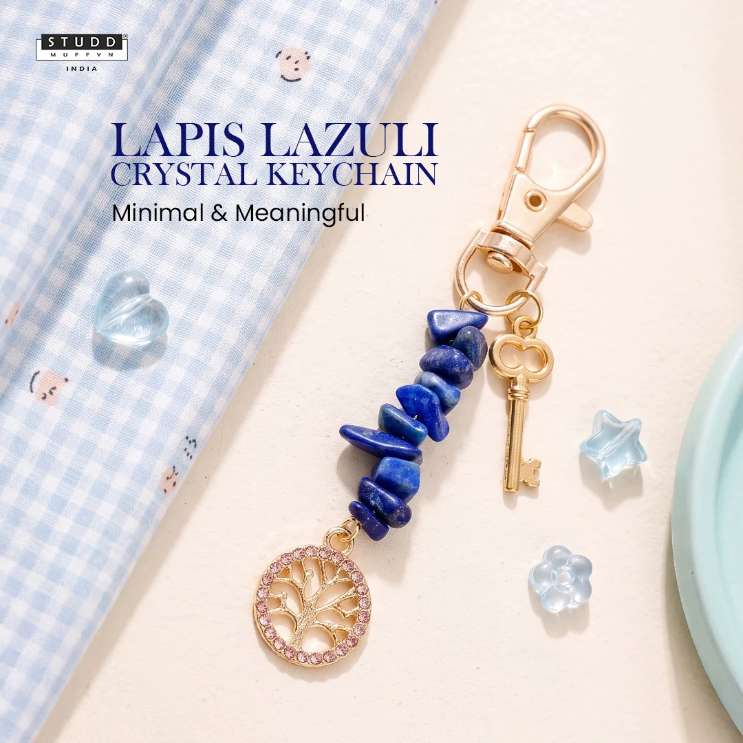 Lapis Lazuli Crystal Keychain - Image 2