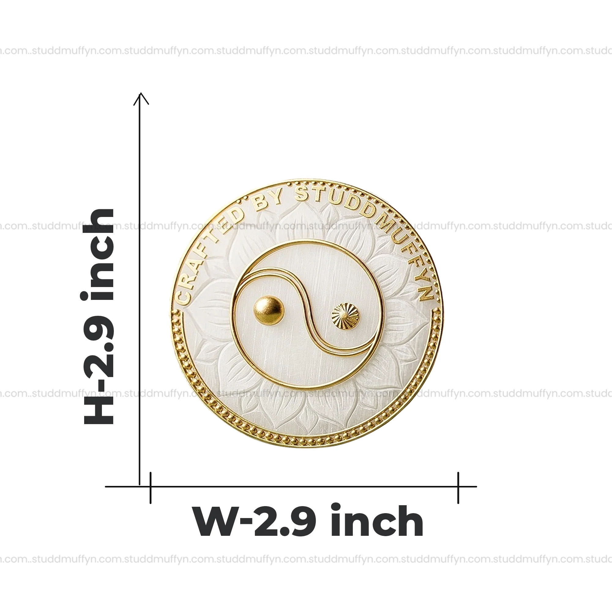 Yin Yang Harmony Selenite Coaster - Image 7